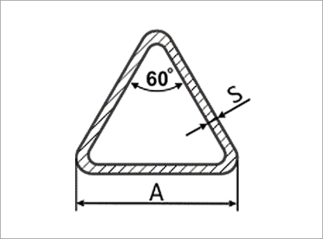 Труба треугольная 50х50х50